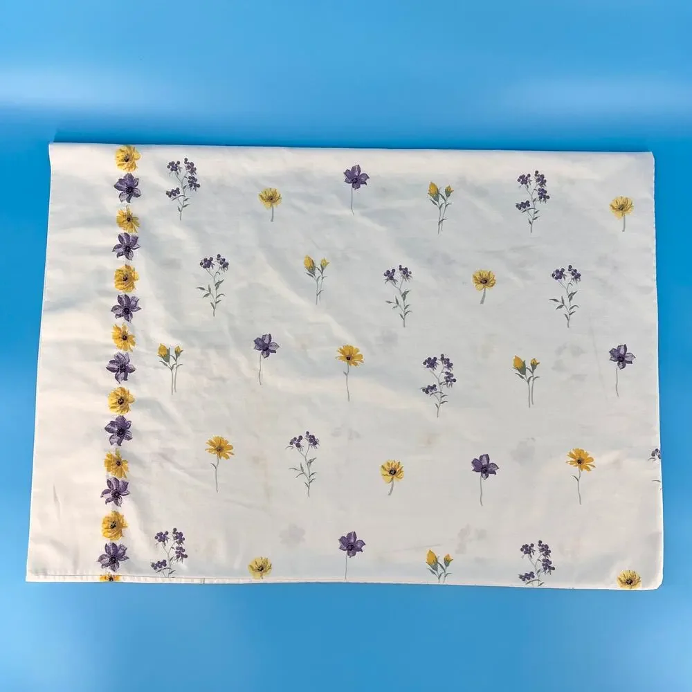 Vintage Cottagecore Floral Pillowcase 90s 1990s JCPenney